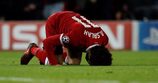 محمد صلاح وصيف الهدافين العرب فى تاريخ دورى أبطال أوروربا
