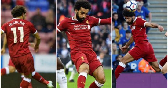 فيديو.. محمد صلاح يسجل بكل الطرق الممكنة مع ليفربول
