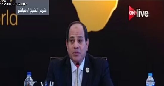 الرئيس السيسي يوجه الشكر للمصريين على تحملهم ضغوط الإصلاح الاقتصادى