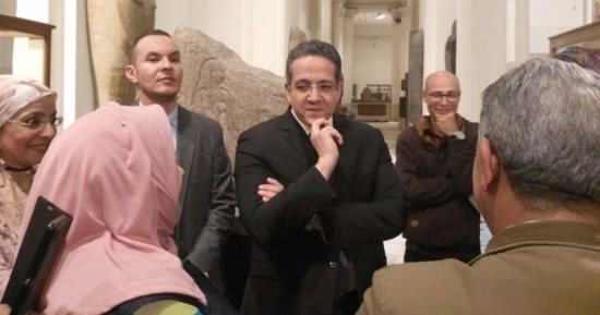 صور.. وزير الآثار يشهد العرض الأول للمعرض المؤقت بالمتحف المصرى