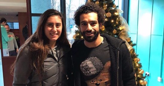 نور الشربيني تحتفل بتألق محمد صلاح مع ليفربول بـ"تاج الملك"
