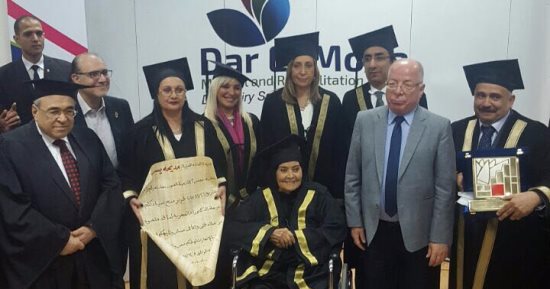 صور.. منح الدكتوراه الفخرية للفنانة القديرة مديحة يسرى