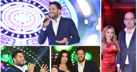 صور.. حماقى يحيى حفلا غنائيا بحضور رزان مغربى ونجوم الفن والمشاهير