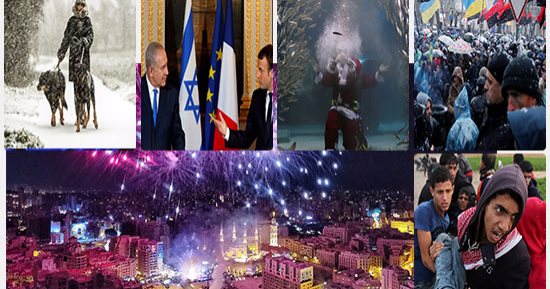 صور..العالم هذا المساء.. ماكرون يجدد رفضه لقرار ترامب بشأن القدس فى حضور نتنياهو بالإليزية.. عاصفة جليدية تضرب الولايات المتحدة وبريطانيا وفرنسا.. مواطنون يحتفلون بالكريمساس تحت الماء فى كوريا الجنوبية
