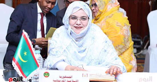 صور.. وزيرة الشئون الإجتماعية بموريتانيا: علينا تقديم دعم مالى للشعب الفلسطينى 