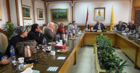 وفد ضمان جودة التعليم والاعتماد يزور كليات التربية وطب أسنان جامعة المنيا