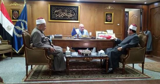 تعاون مشترك بين الأزهر ومديرية أمن دمياط لمواجهة الفكر التكفيرى