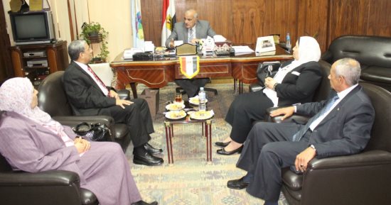 فريق الهيئة القومية للجودة والاعتماد يزور كلية التربية الرياضية بجامعة طنطا