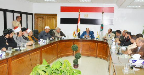 محافظ سوهاج يوافق على إقامة سور لكنيسة الشهيد مارى مينا