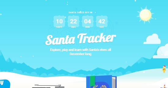 جوجل تطلق خدمة Santa Tracker للاحتفال بالكريسماس