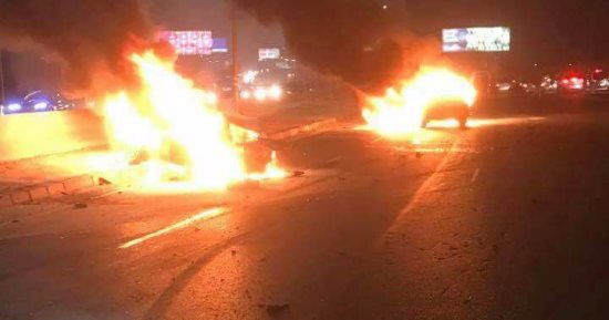 السيطرة على حريق فى مقطورة بجرار تحمل مواد غذائية على صحراوى إسنا