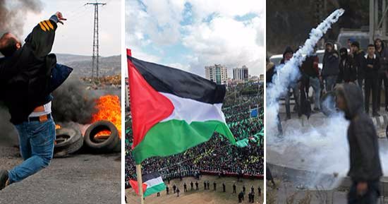 الانتفاضة الفلسطينية مستمرة لليوم الثامن ضد قرار "ترامب".. اشتباكات بين فلسطينين وقوات الاحتلال.. إسرائيل تعتقل 16 مواطناً من الضفة وتقتحم جامعة بيريزت.. وفتح وحماس إيد واحدة فى الذكرى الـ30 لانطلاق الحركة 