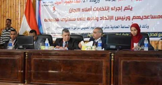 صور وفيديو.. جامعة سوهاج تعلن النتيجة النهائية لانتخابات الاتحادات الطلابية