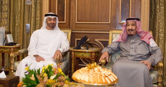 ولى عهد أبوظبى يبحث مع العاهل السعودى سبل دعم وتعزيز العلاقات بين البلدين