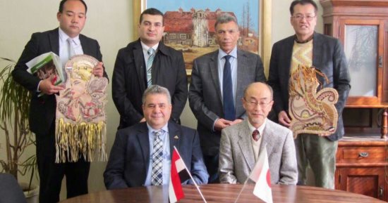 رئيس جامعة بنها يزور هندسة ميازاكى اليابانية