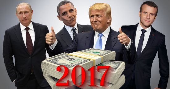 إنفوجراف..تعرف على الراتب السنوى لـبوتين وترامب وماكرون وأوباما × 2017