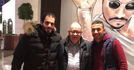 صور.. كرم كردى مع تريزيجيه وحارس الزمالك بتركيا