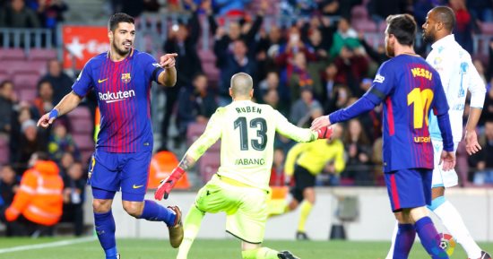 %62 من أهداف برشلونة فى الدورى الإسبانى بتوقيع ميسي وسواريز
