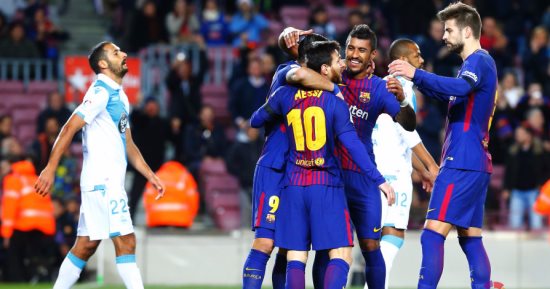 برشلونة يعزز صدارته للدورى الإسبانى برباعية فى لاكورونيا قبل الكلاسيكو