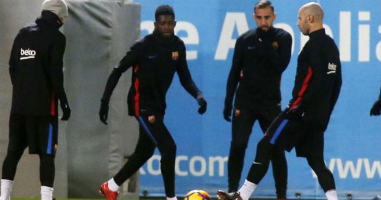 ديمبلى خارج حسابات برشلونة فى كلاسيكو الأرض أمام ريال مدريد 