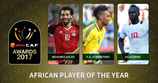 الكاف يعلن القوائم النهائية للمرشحين لجوائز 2017.. محمد صلاح يتحدى مانى وأوباميانج على لقب أفضل لاعب.. مصر تنافس الكاميرون ونيجيريا على أحسن منتخب.. وكوبر والأهلى مرشحان لحصد جوائز الاتحاد الأفريقى