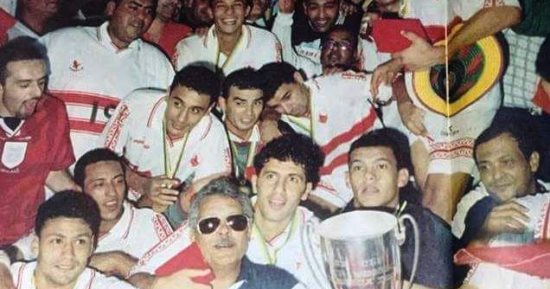 شاهد.. فرحة لاعبى الزمالك بالتتويج بالكئوس الأفريقية عام 2000