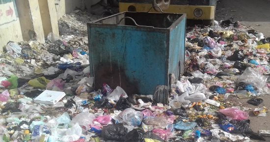 بالصور..شكوى من تراكم القمامة بدمنهور فى البحيرة