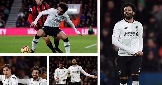 الفرعون يواصل الإبداع فى ملاعب الإنجليز.. محمد صلاح يسجل هدفا رائعا لليفربول فى بورنموث.. نجم مصر يواصل صدارة هدافى البريميرليج.. يتساوى مع ميسي فى صراع الحذاء الذهبى.. ويسجل 20 هدفا فى الموسم لأول مرة