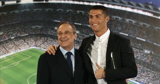 رئيس ريال مدريد يحفز رونالدو قبل الكلاسيكو بتجديد عقده