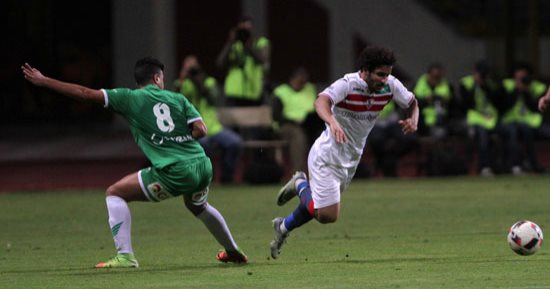 الزمالك يتقدم على الاتحاد بهدف أشيمبونج فى الشوط الأول