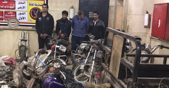 صور.. اعترافات عصابة سرقة الدراجات النارية والتكاتك بالخانكة: المخدرات السبب