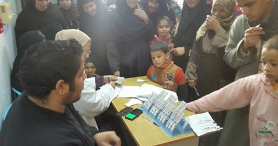 مسح طبى لمرضى فيروس سى لأهالى قرية جريس فى المنيا