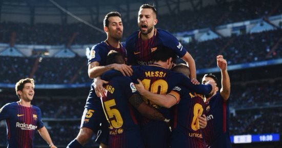 ملخص وأهداف مباراة كلاسيكو برشلونة وريال مدريد فى الدورى الإسبانى 