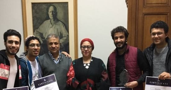 تكريم طلاب فنون جميلة الزمالك لتطوير منطقة درب اللبانة بالخليفة