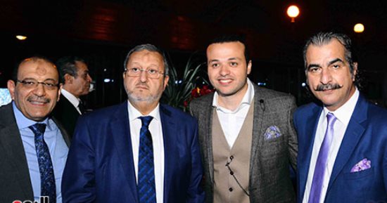 الخطيب ونجوم الأهلى والإعلام فى احتفالية محمد الجارحي