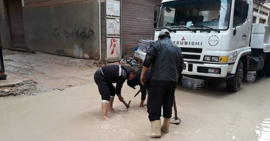 صور.. نوة الفيضة تغرق غرب الإسكندرية و تسبب ارتفاع منسوب الماء بالشوارع