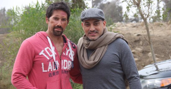 صور.. كواليس مشاهد دياب أمام النجم العالمى "بويكا" فى فيلم "حرب كرموز"