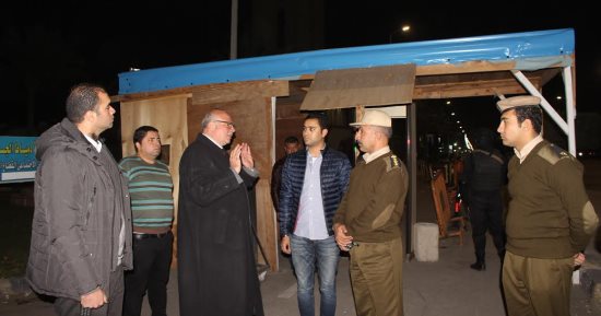 مدير أمن دمياط يتفقد تأمين الكنائس قبل عيد الميلاد المجيد