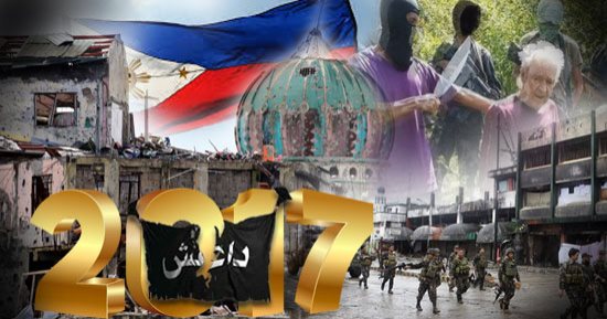 2017 عام نهاية "داعش" فى الفلبين.. التنظيم يستغل الفقر وغياب القانون لفرض سيطرته على جنوب البلاد.. الجيش ينهى فزاعة الإرهاب فى 154 يوما قتال.. 1100 قتيلا ضحايا الحرب.. ومليار دولار لإعادة الاعمار