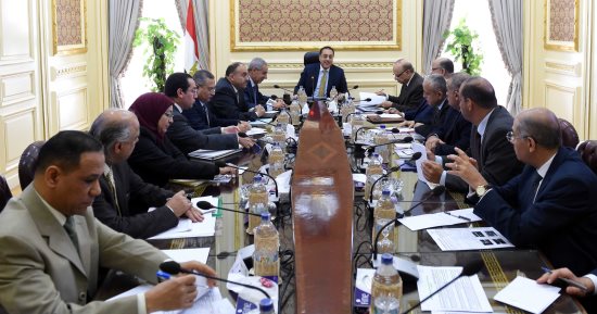 الحكومة تستعرض الموقف التنفيذى لمشروع مدينة الجلود بالروبيكى