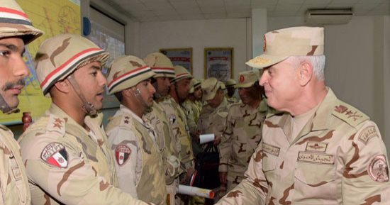 رئيس أركان القوات المسلحة يشهد المشروع التدريبى "باسل12" بالجيش الثانى