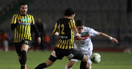 صور.. الزمالك يتقدم على المقاولون بهدف بعد 75 دقيقة