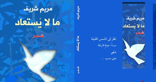 دار الآن تصدر ديوان "ما لا يستعاد" لـ مريم شريف