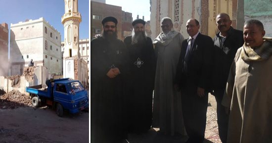 صور.. يحدث فقط فى مصر .. المسيحيون يبنون مساجد المسلمين.. الوحدة الوطنية تتجسد فى الأقصر.. كنيسة الأقباط الأرثوذكس تتبرع بـ10 أطنان أسمنت لتطوير مسجد الشيخ هاشم التاريخى.. وكيل الأوقاف: الأمر ليس جديد