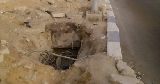 اضبط مخالفة.. أسلاك كهرباء عارية تهدد أرواح المواطنين بمدينة السادات (صور)