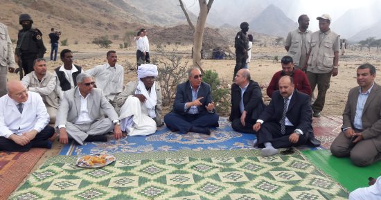 صور.. محافظ البحر الأحمر يزور محمية جبل علبة بمدينة حلايب ويؤكد: ستصبح مزارا