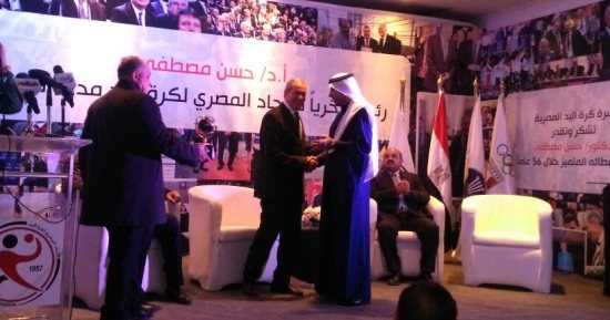 حسن مصطفى: حزين لتكريمى فى يوم يشهد أحداثا إرهابية فى مصر 