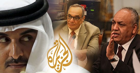 الجزيرة تتآمر علنا ضد مصر.. فضائية الإرهاب تبدأ تسجيل فيلم تحريضى ضد الدولة المصرية وتستدرج شخصيات عامة للمشاركة فى المؤامرة.. برلمانيون يطالبون بالضغط الدولى على قطر.. ويؤكدون: محاولة إمارة "الحمدين" ستفشل