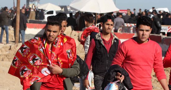 صور.. بدء دخول جماهير الأهلى استاد برج العرب لحضور مباراة أتليتكو مدريد