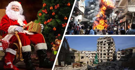 بابا نويل يسأل عن أمنيات 2018 والعرب يجيبون.. سوريا والبحث عن نقطة الصفر.. اليمن وضوح الصورة أكثر.. انطلاق قطار التنمية فى العراق.. حلم إقامة دولة المؤسسات فى ليبيا.. والقضاء على الإرهاب هدف عربى جماعى